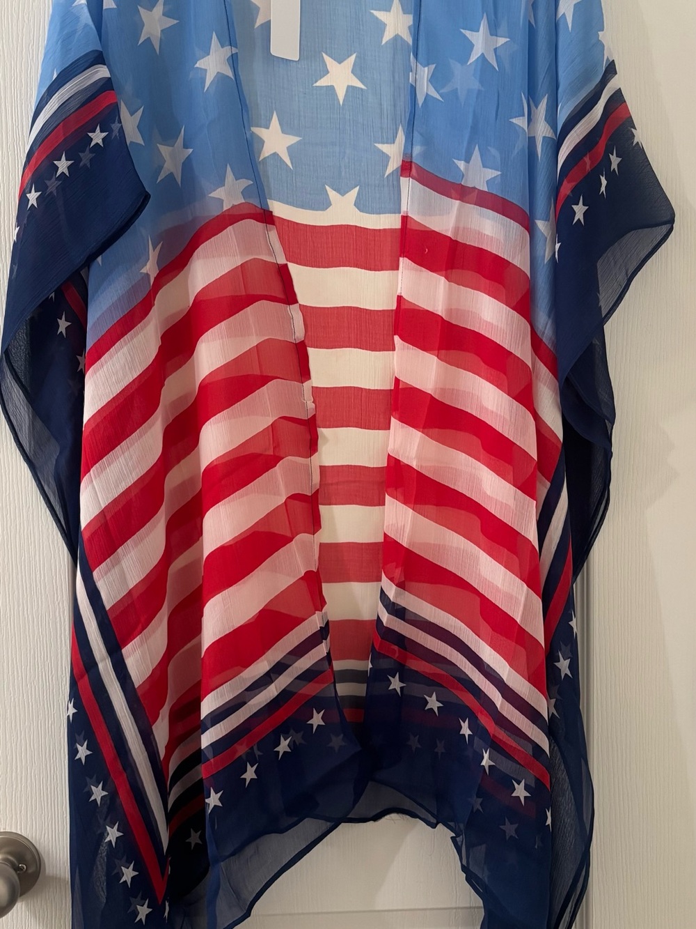 🌴🌴🌴Raj Blue & White Star Print Kimono - Picture 2 of 5